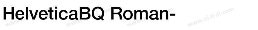 HelveticaBQ Roman字体转换